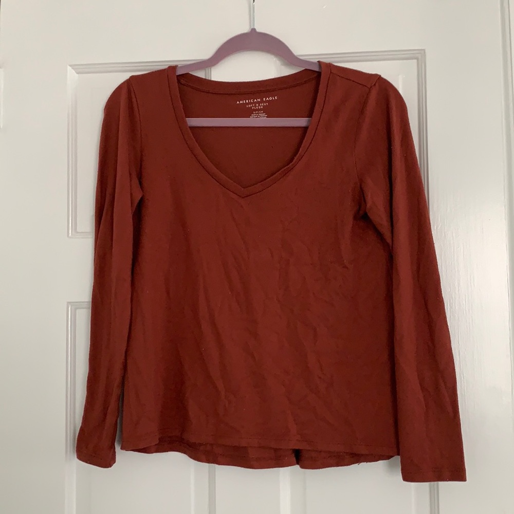 AE V-neck long sleeve